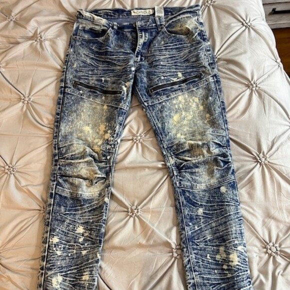 Men's Jenius Crinkle Skinny Jeans 32x32 - Picture 1 of 3